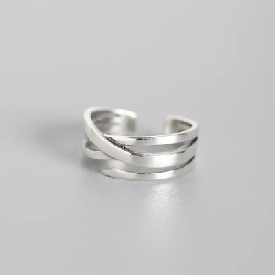 925 Sterling Silver Cross Aesthetic Ring Wedding Luxury Quality Jewellery Gift