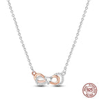 925 Sterling Silver Luminous Firefly Heart Shaped Zircon Pendant Necklace For Women Fashion Anniversary Birthday Jewelry Gifts