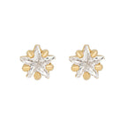 New Stainless Steel Zirconia Hoop Earring Cloud Star Moon Chain Pendant