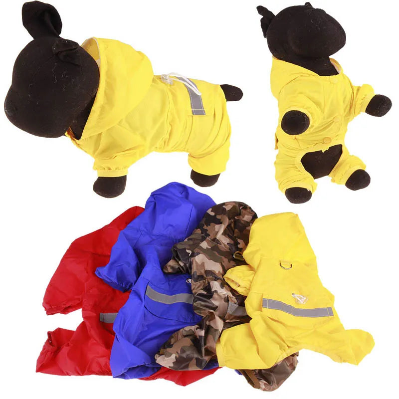 Waterproof Pet Raincoat Dog Cat Outdoor Rain Jacket