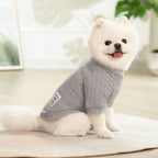 Classic Puppy Dog Knitting Sweater Winter Warm Pet Clothes for Small Dogs Cats Vest Pet Clothing Apparel French Bulldog Costume