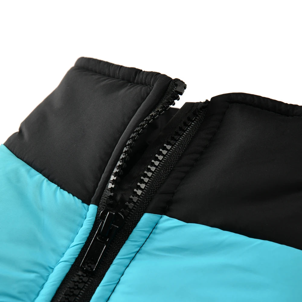 Winter Warm Fleece Dog Jacket For Small Large Dogs Cats Waterproof Pet Vest Jacket with D-ring Labrador French Bulldog Clothing