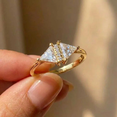 925 Sterling Silver Eternity Princess Square Cubic Zirconia Crystal Ring Engagement Luxury Jewellery