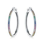 925 Sterling Silver Simple Gold U-shaped Versatile Hoop Earrings Birthday Gift