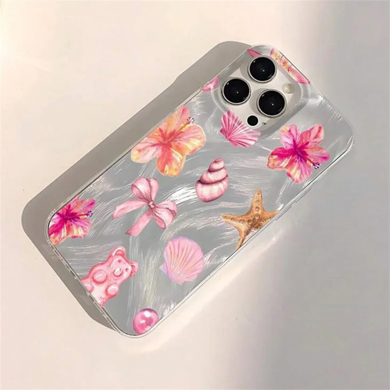 Watercolor Hibiscus Case for Samsung Galaxy A36 A16 A55 A35 S25 S24 Ultra