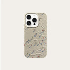 Artistic Skiing Oil Painting Lychee Case for iPhone 17 16 15 14
