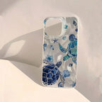 Summer Turtle Pattern IMD Case for Samsung A55 A35 A15 S25 S24 S23 Ultra FE