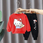 Sanrio Hello Kitty Boys and Girls Tracksuit Spring Autumn Clothing Set