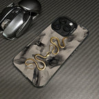 Golden Snake Silver Case for Xiaomi Mi 15 14 13 12 Pro Poco F6 X6