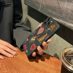 Floral Leopard Eyes Case for Samsung Galaxy S26 S25 S24 S23 A16
