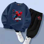 Kids Spiderman Pullover & Long Pants Two Piece Suit Children's Sweatsuit