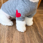 Love Heart Pet Hoodie Soft Warm Dog Cat Pullover Winter Clothing Gift