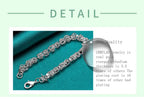 925 Sterling Silver Classic Circle Chain Bracelet Men Women Wedding Gift