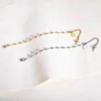 Charm Cubic Zirconia Cross Rosary Bracelet for Women, Stainless Steel  Mary Adjustable Link, Religious Jewelry Gift