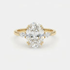 925 Sterling Silver Zirconia Gorgeous Shiny Oval Stone Rings For Women Engagement Wedding Luxury High Quality Fine Jewelry