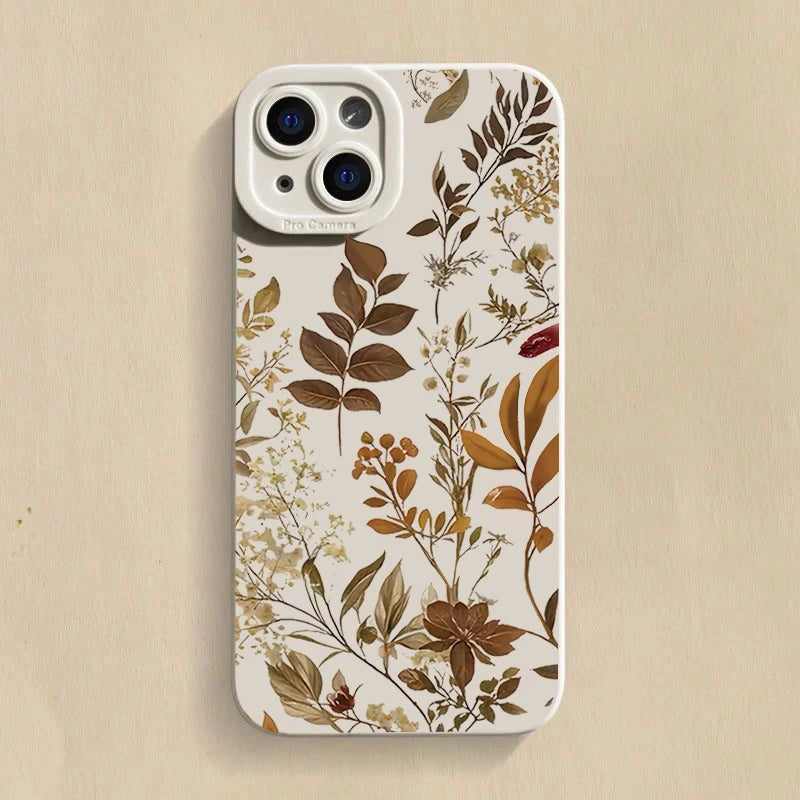 Autumn Leaves Pattern Case for iPhone 17 16 15 14 13 12 Pro Max