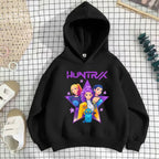 K-pop Girls Casual Long Sleeve Hooded Sweatshirt Breathable Sport Pullover