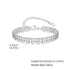18k Gold Plated Mesh Link Bracelet for Women, Clavicle Chain Wrist Bracelet Polish Jewelry