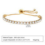 6mm Paperclip Chain Bracelet 18k Gold Plated Stainless Steel Link Adjustable Stackable Jewelry for Women Girls Gift