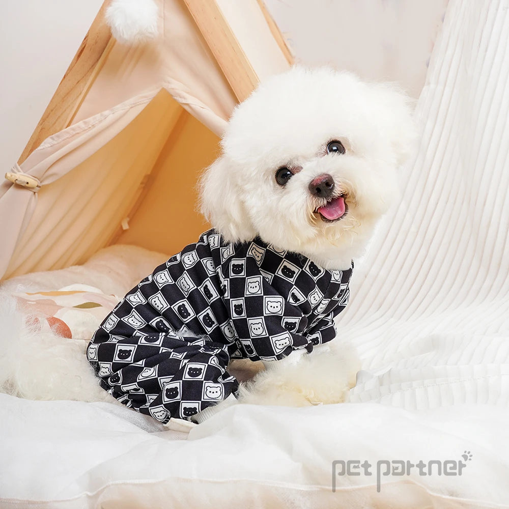 Dog Clothes for All Seasons - Plaid Checkered Pattern Pet Shirt, Breathable Adjustable Puppy Outfit for Small Medium Large Dogs,