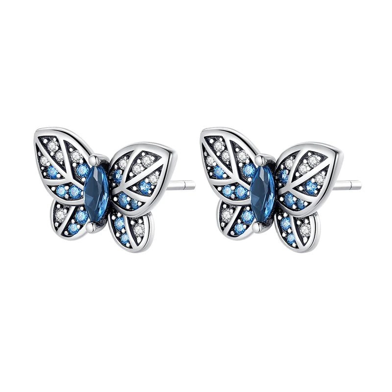 925 Sterling Silver Exquisite Dragonfly Versatile Hoop Earrings Fine Jewellery
