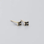2PC Stainless Steel Cubic Zirconia Small Hoop Earrings Helix Tragus