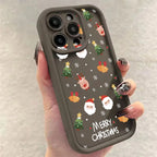 Christmas Santa Elk Case for iPhone 17 16 15 14 13 12 11 Pro Max XR 7 8 Plus