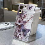 Butterfly Flower Case for Samsung Galaxy S25 Ultra S24 Plus S23 FE S22 A56