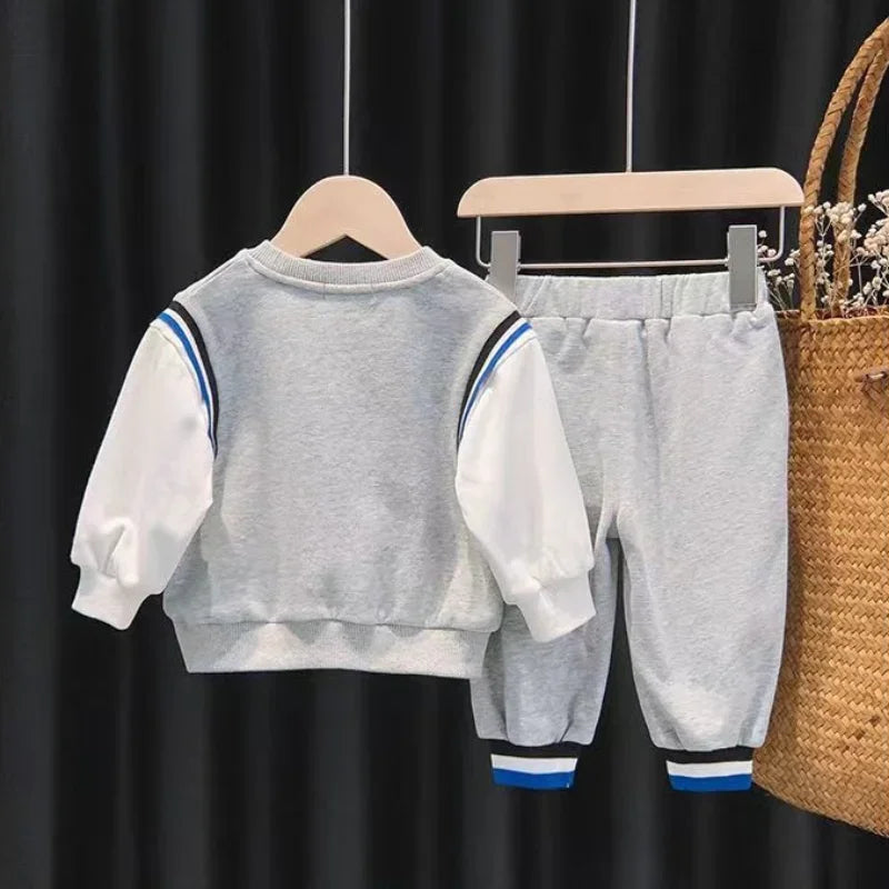 Disney Mickey Mouse Boys Autumn Clothing Set Sweatshirt and Joggers