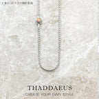 Basic Rose Gold Necklace 925 Sterling Silver Strand Jewellery Men Women Gift