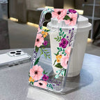 Flower Pattern Clear Case for Redmi 14C 13 12C Note 14 13 12 11 Pro Plus