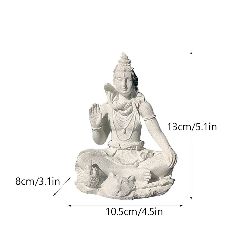 Resin Indian Ganesha Shiva God Statue Lord Hanuman Hindu Buddha Religious Fengshui Decor