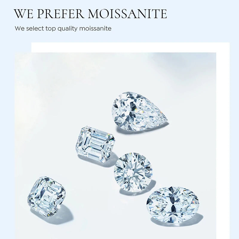 GRA 925 Sterling Silver Round Simple Real Moissanite Diamond Ring For Women Anniversary High Quality Fashion Fine Jewelry