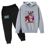 Kids Kpop Demon Hunters Tracksuit Hoodie & Pants Set 2-13 Years Casual Outfit