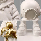 Deep Diver Sculpture Street Art Girl Statue Office Home Interior Decoration Shelf