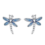925 Sterling Silver Cute Bees Insects Stud Earrings Exquisite Birthday Gift
