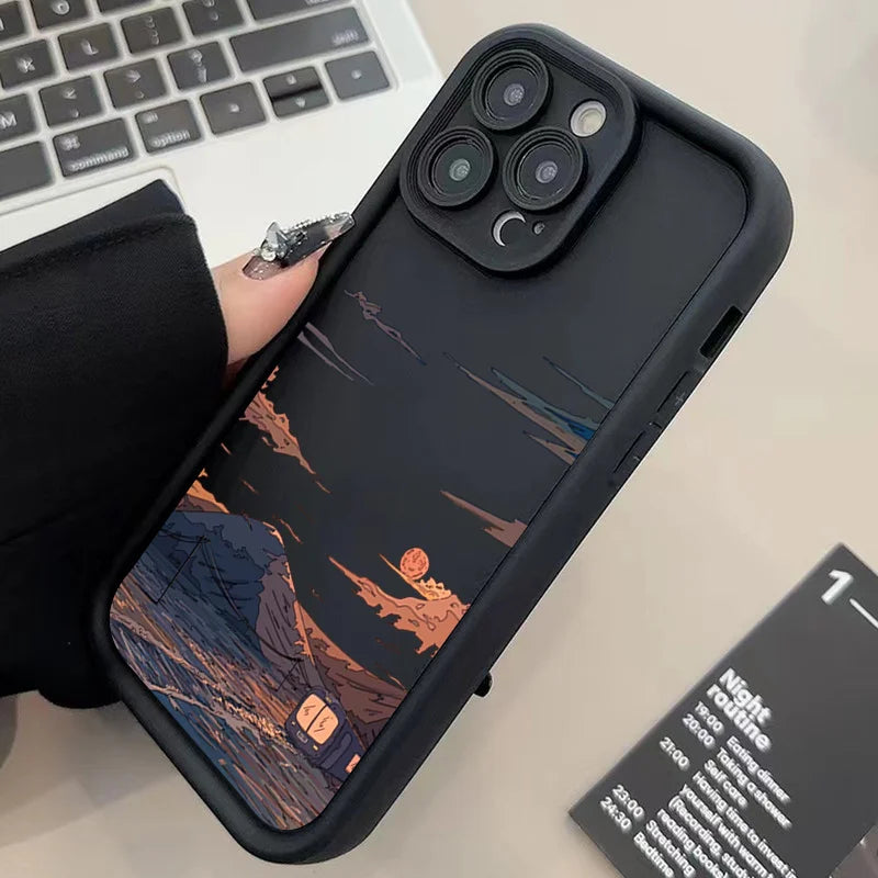 Mountain Cloud Silicon Case for iPhone 17 16 15 14 13 12 11 Pro Max Plus Air