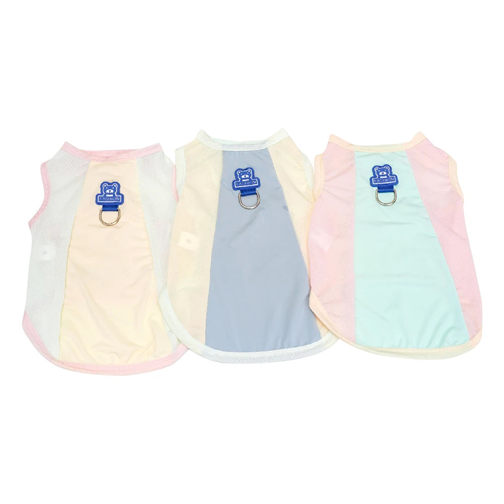 Cooling Dog Cat Vest Summer Breathable Mesh UV Protection Ice Silk Jacket