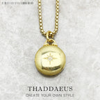 Round Medallion Star Locket Necklace 925 Sterling Silver Romantic Jewellery