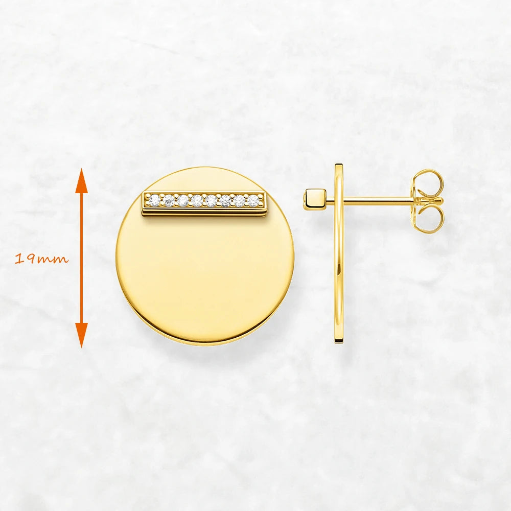 Round Ornament Necklace & Earring Set 925 Sterling Silver Together Forever