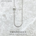 Basic Silver Necklace Chain 925 Sterling Silver Rebel Style Men Women Gift