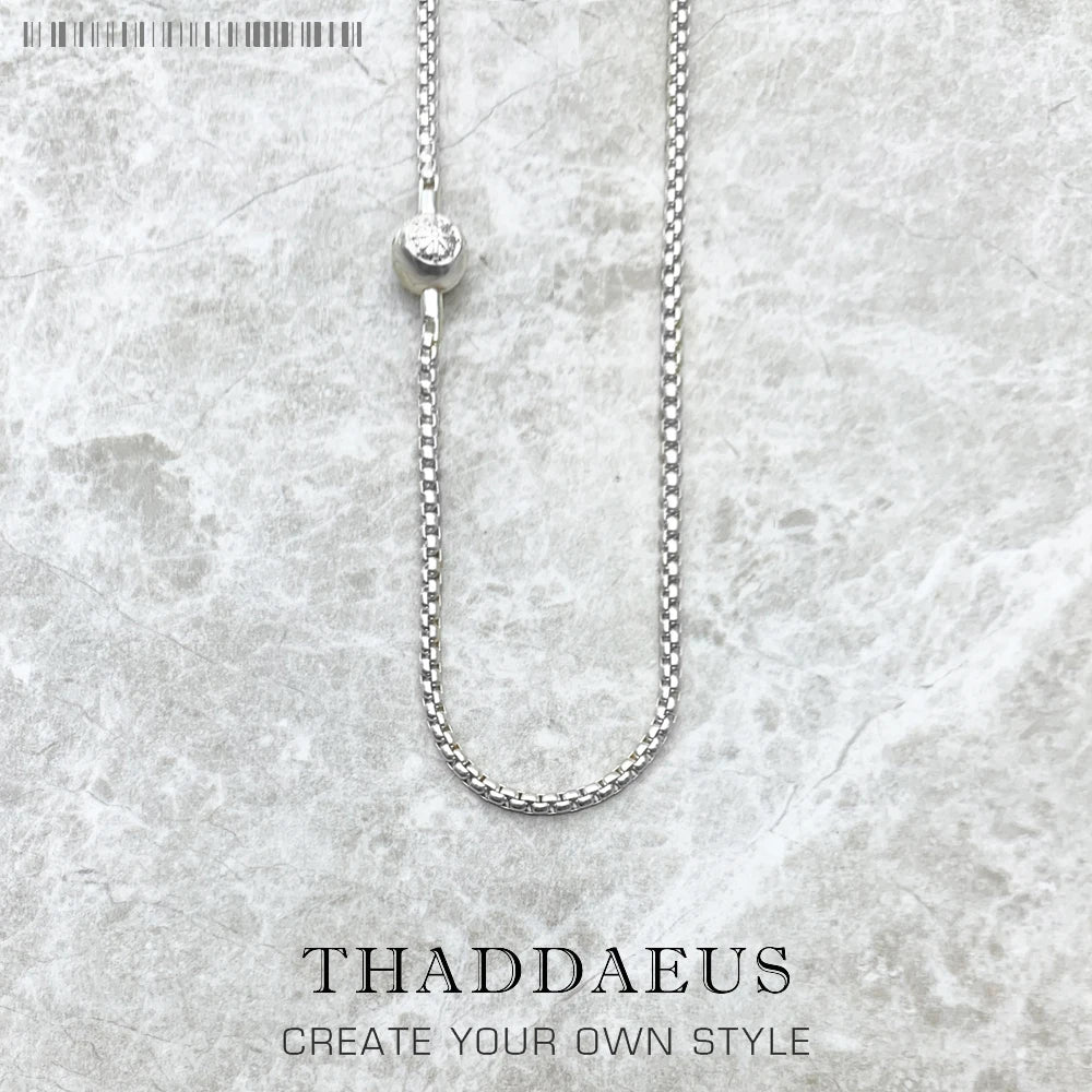 Basic Silver Necklace Chain 925 Sterling Silver Rebel Style Men Women Gift