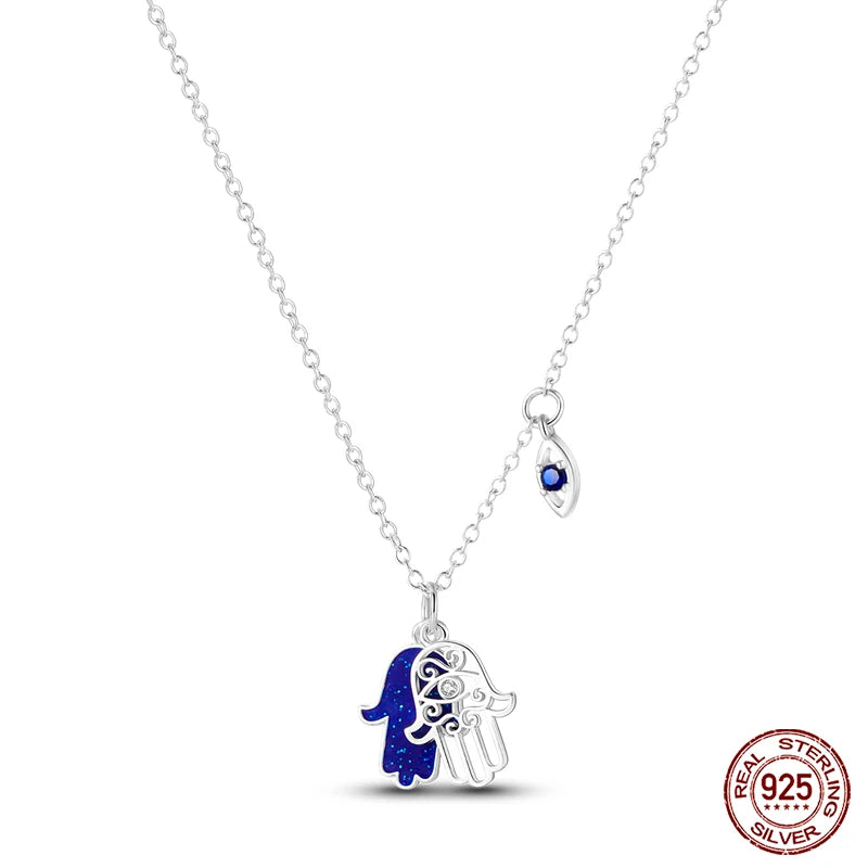 925 Sterling Silver Luminous Firefly Heart Shaped Zircon Pendant Necklace For Women Fashion Anniversary Birthday Jewelry Gifts