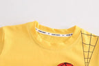 Summer Boys Spiderman Short Sleeve T-Shirt & Jeans Set Kids Fashion Clothing
