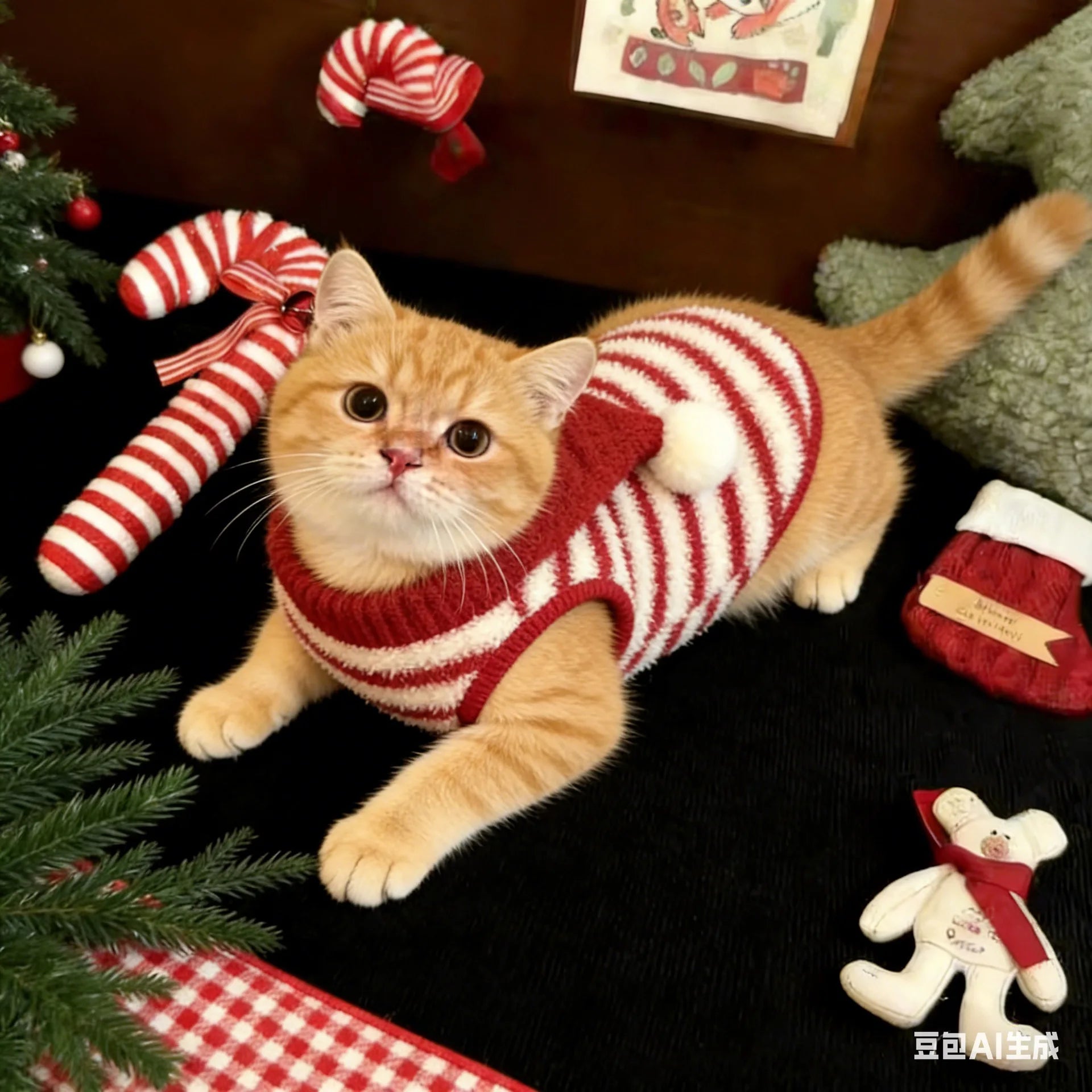 Red Striped Hoodie Vest Pet Summer Clothes Sleeveless Dog T-Shirt Puppy Coat