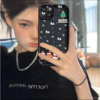 Christmas Santa Elk Case for iPhone 17 16 15 14 13 12 11 Pro Max XR 7 8 Plus