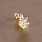 1PC 6 Styles Stainless Steel Mini Zircon Cartilage Piercing Stud
