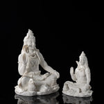 13cm Sandstone Shiva Statue Yoga Figurine Ornament Zen Meditation India Religion