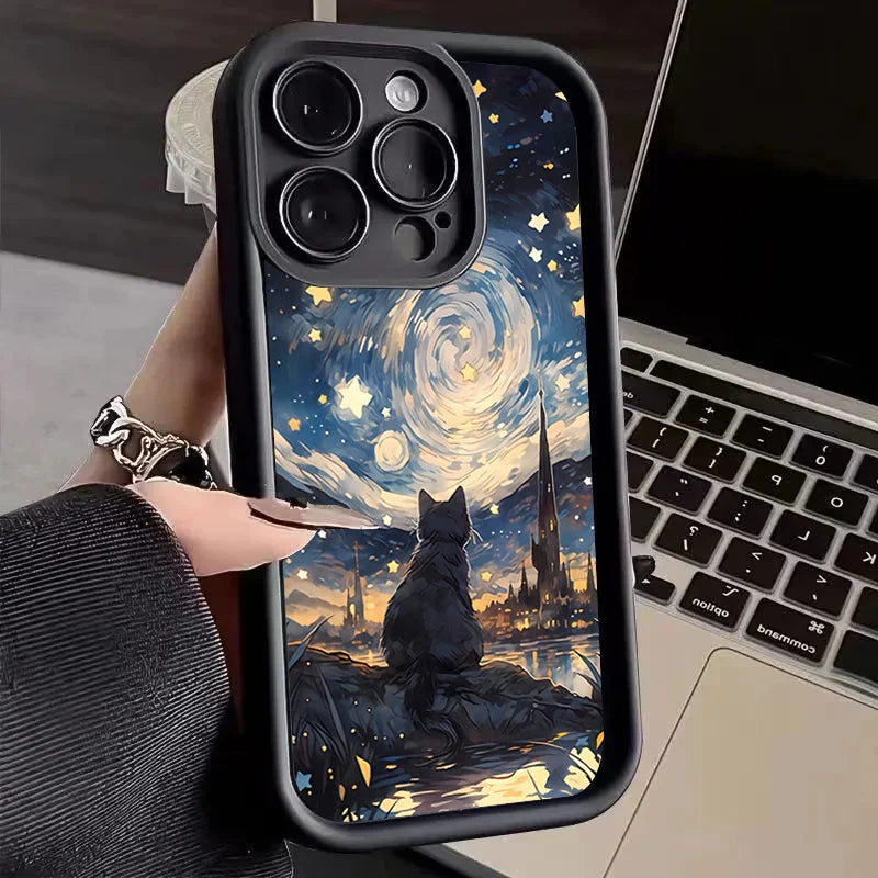 Luxury Moon Case for Xiaomi Redmi Note 14 13 12 11 Pro Plus 13C 12C 14C