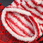 Instagrammable Pet Hoodie, Red Striped Dog Cat Vest, Cute Matching Outfit for Daily Fashion, Cozy Knit Wear with Hood for Puppy